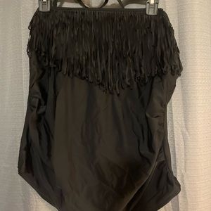 Black Bandeau 2 piece bathing suit size 20